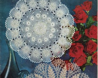 Vintage Crochet Patterns,Floral Doilies Pattern,Doilies in the Modern Manner ebook/PDF Instant download.