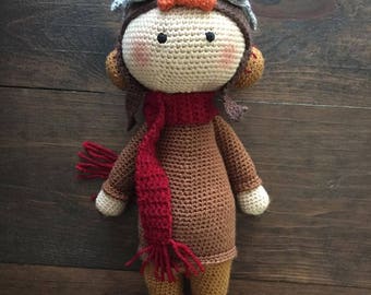 Crochet Amelia Earhart Doll