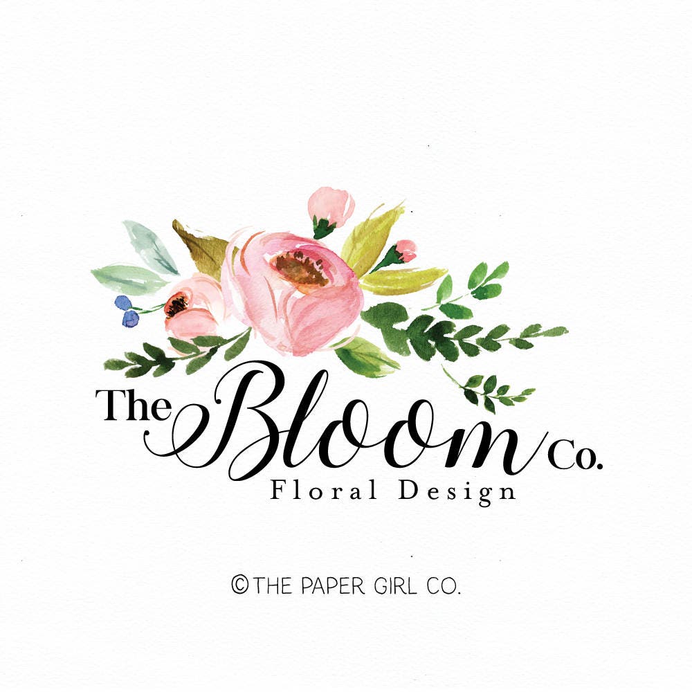 florist logo floral logo flower logo wedding logo event