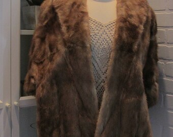 Vintage-Natural Mink- Stole- Macy's New York