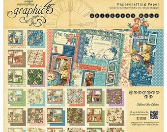 Graphic 45 Childrens Hour 12x12 Double-sided papers
