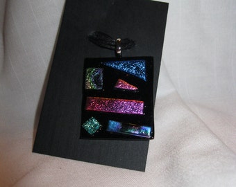 Fused Dichroic Glass Pendant - Item 1-1704