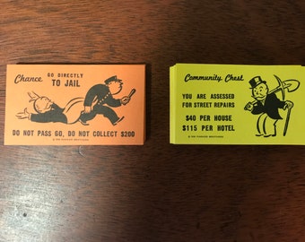 monopoly chance cards and community chests