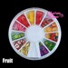 Polymer Clay Slices - Fruit / Heart / Cakes For Slime making Manicure Nail Art Wheel 120 pieces