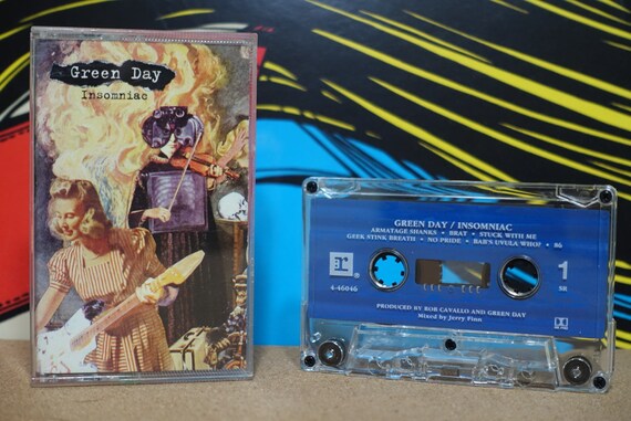Insomniac by Green Day Vintage Cassette Tape