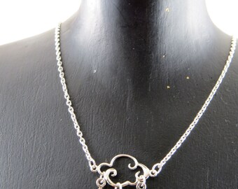 Sterling silver cloud necklace, Tiny cloud and stars necklace, cloud pendant necklace, star necklace, tiny cloud, rain cloud necklace