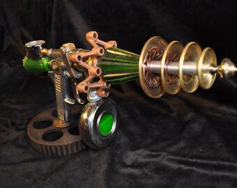 Ray Gun " SLIMEINATOR 2001 RAYGUN " Table Top Steampunk Sci-fi Victorian Industrial