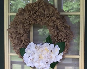 Fluffy Ruffle Burlap Wreath