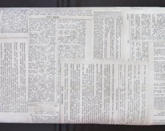 Tim Holtz Eclectic Fabric - Dictionary - Back In Stock!
