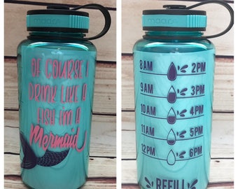 mermaid bottle, Water tracker , water bottle tracker, mermaid water bottle, mermaid cup, keep track water, water bottle, drink your water,