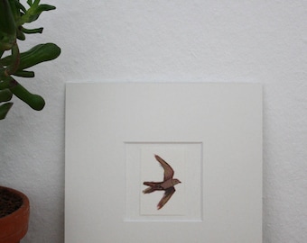 Original illustration "Swifts" - gouache