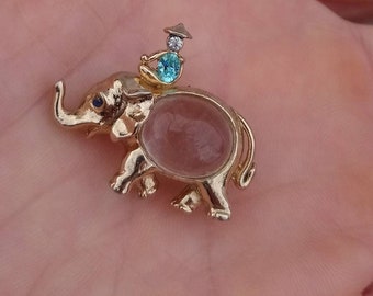 Vintage Jelly Belly Elephant Brooch