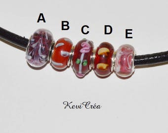 1 x Pearl Europeans glass Lampwork - series 1