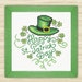 Buy 2 get 1 free Happy St. Patrick Day Cross Stitch Pattern PDF Shamrock four leaf clover gift Irish pattern decor St Paddys day simple