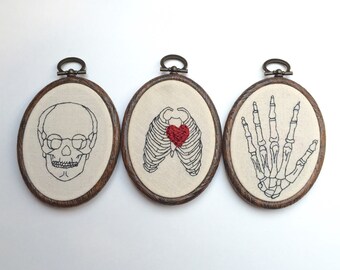 EMBROIDERY KIT Anatomic Triptych