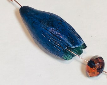 Bodacious blue pod bead from the BLONDIE FUND