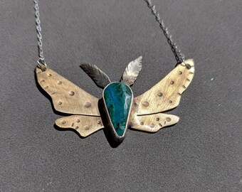 Brass And Turquoise Moth