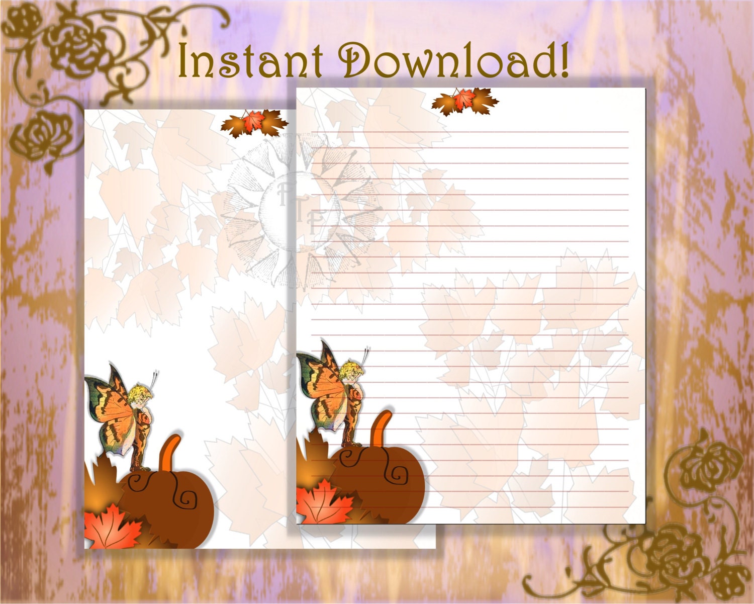 autumn stationery