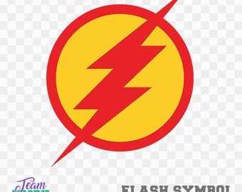 The flash svg cut files super hero emblem digital die cutting