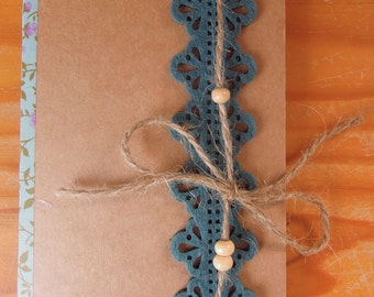 Turquoise book and knotted hemp