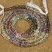 Smooth Multicolored Topaz Heishi Beads - Pink Blue and Yellow Topaz Beads, 18" strand