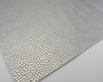 SILVER TEXTURED LEATHER faux leather sheet,8x11 faux leather,fake leather,faux leather,silver faux leather,vegan leather,faux leather fabric
