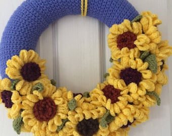 Summer Sunflowers Wreath