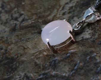 Sterling Silver Handmade Pendant with a Genuine Moonstone Gem