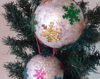 Christmas ornaments - silver harmony