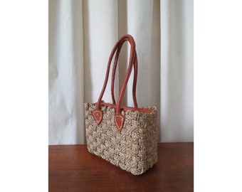 kastig Stroh Hand Tasche • gewebt Stroh Umhängetasche • Sommer Stroh Korb Tasche • kleine Korb Tasche • Jane Birkin Hippie korbtasche