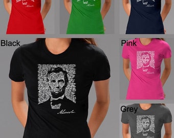 Women's T-shirt - Abraham Lincoln Created out of the Entire - Gettysburg Address