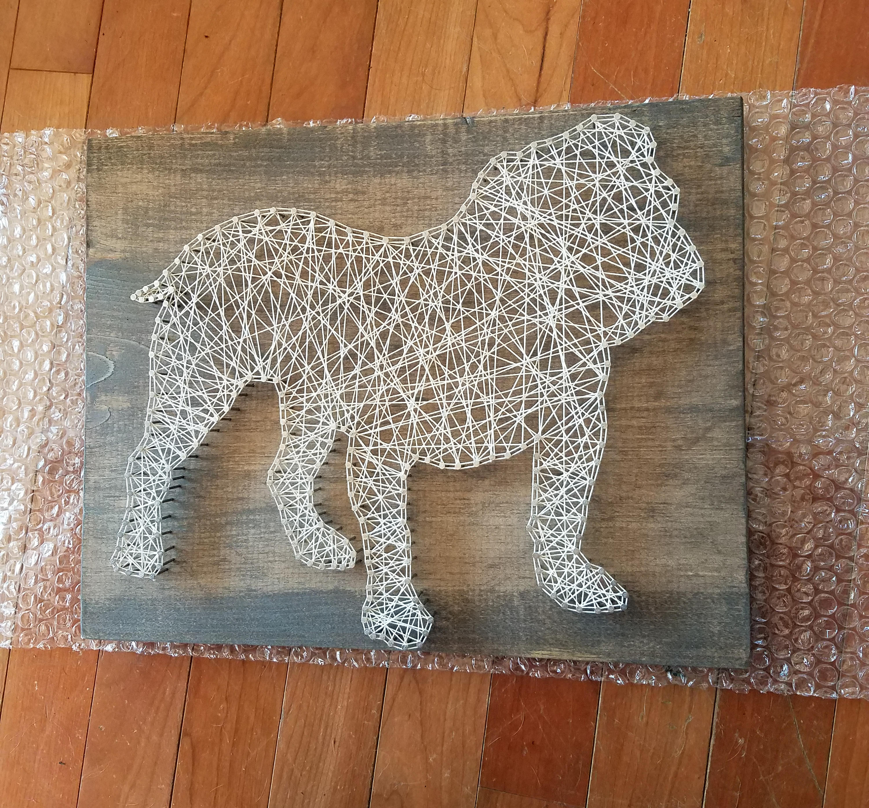 Pet String Art Dog Art Family Pet Dog Outline Animal