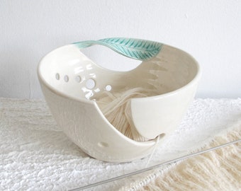 Blueroompottery Yarn Bowl Knitting bowl Crochet Bowl Christmas gift DIY MADE to ORDER