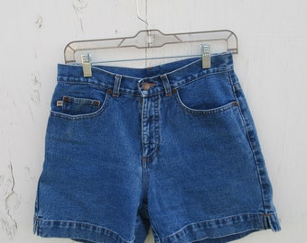 1990s High Waist Denim Shorts, HIgh Waisted Jean Shorts 80s 1980s 1990s Vintage Denim Shorts, Mom Jeans 29 Waist