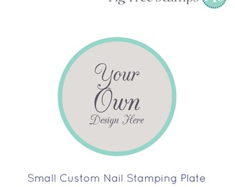 Personalised Nail Art Stamp Plates, Custom Engraved Nail Stamping Plates, Design Your Own