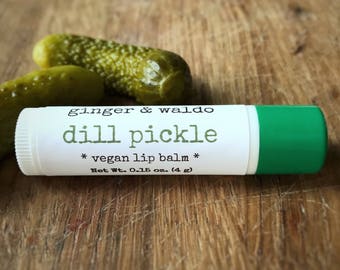 Dill Pickle Lip Balm - Pickle - Lip Balm - Vegan Lip Balm - Cruelty Free