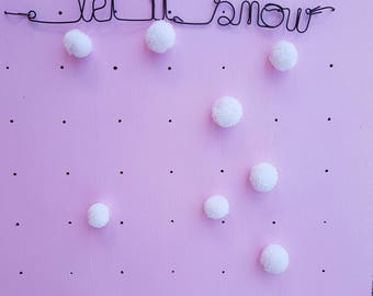 Let it snow snowflakes and wire