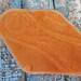 9 Inch Orange Cotton Velour Cloth Pad Light to Medium Flow Menstrual Cloth Feminine Hygiene