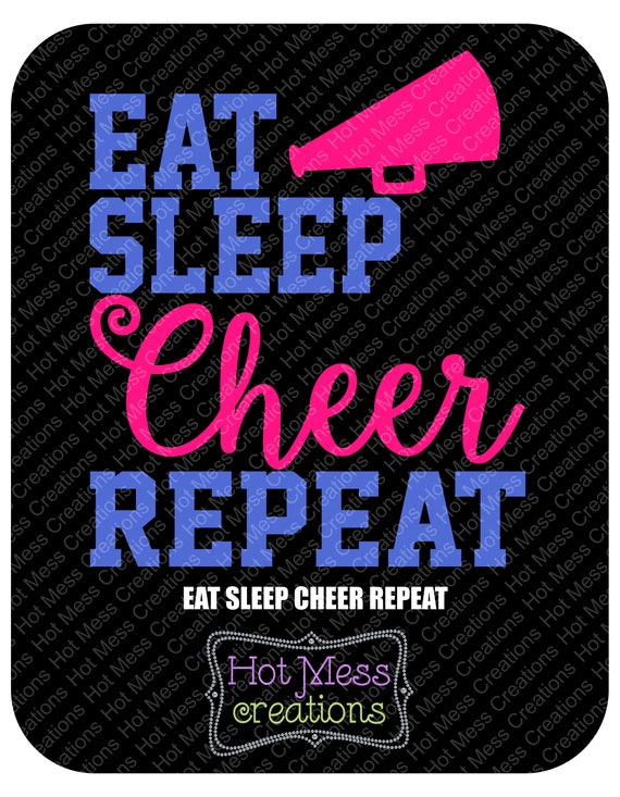 Download Eat Sleep Cheer Repeat SVG Cheer Design Cheer SVG