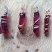 Custom Listing - Listing For Lady1958 - 4 Ruby Aura Quartz Crystal Pendants