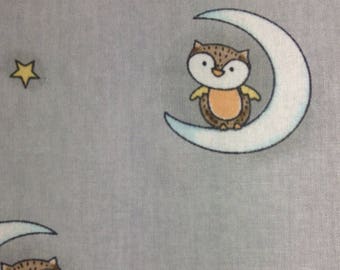 One Half Yard of Fabric Material - Woodland Owls