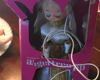 New in box vintage Noma angel tree topper