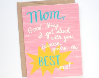 Mothers Day Card - Mother's Day Card - Mom Birthday Card