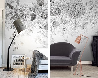Vintage Rose Wallpaper Poetry Flowers Wall Decal Art Bedroom Vintage Rose Wallpaper Poetry Flowers Wall Decal Art Bedroom