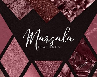 Marsala Textures, Marsala Digital Paper, Commercial Use Ok, Burgundy Digital Paper, Wine Textures, Metallic Paper, Modern Textures