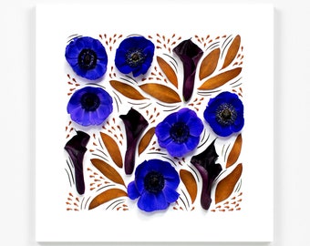 October Botanical Print