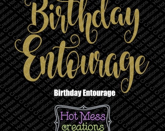 Birthday entourage | Etsy