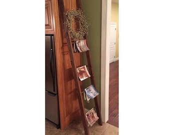 Rustic Blanket Ladder