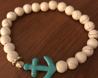 Grace And Glass Anchors Away Ivory Bracelet