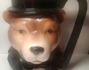 Bear Mug w/ Top Hat and Cane 1980